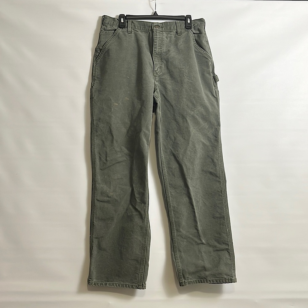 Carhartt Army Green Cargo Pants for Men 36x34